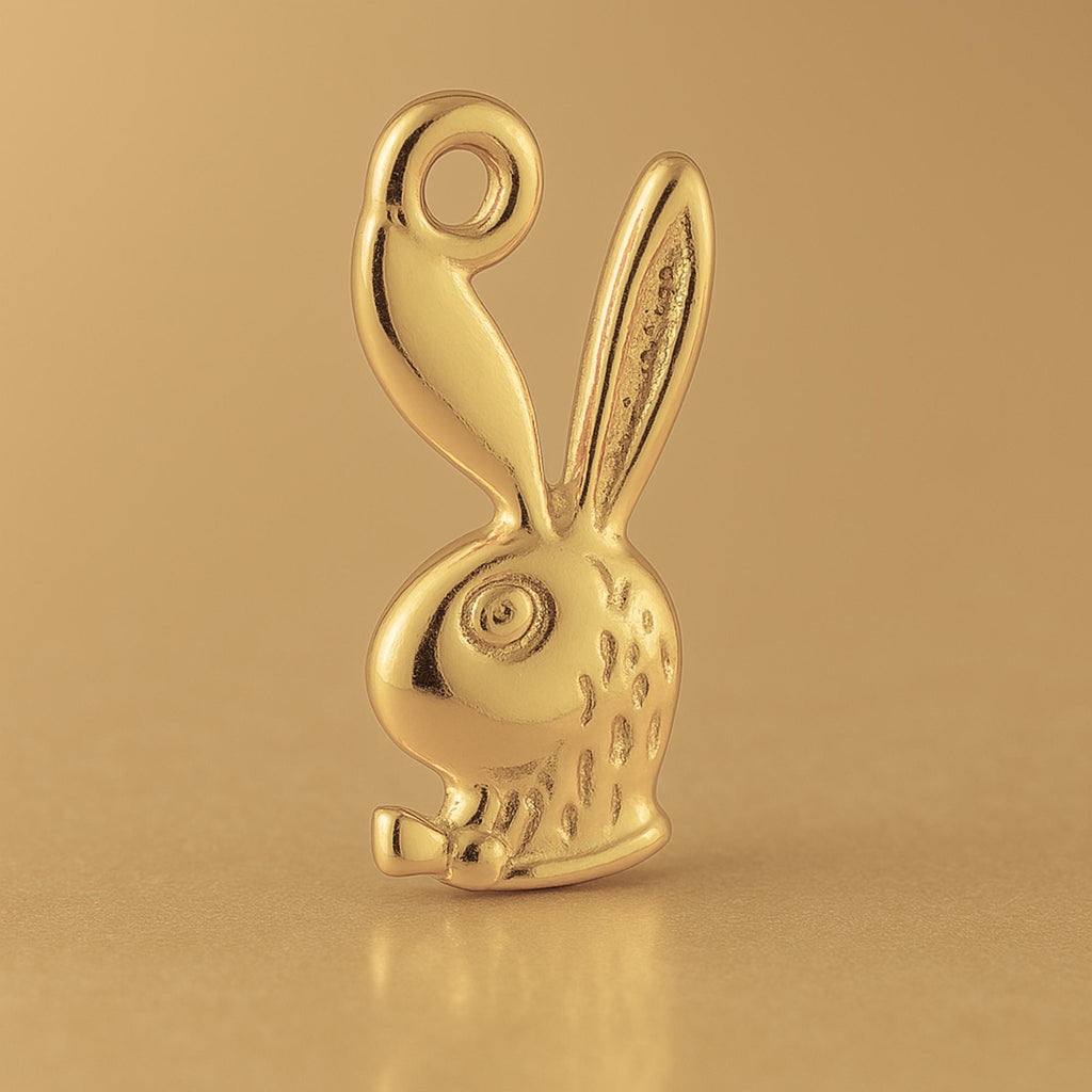 14ct Gold Plated - Classic Playboy Bunny Charm