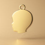 14ct Gold Plated - Boys Silhouette  Charm