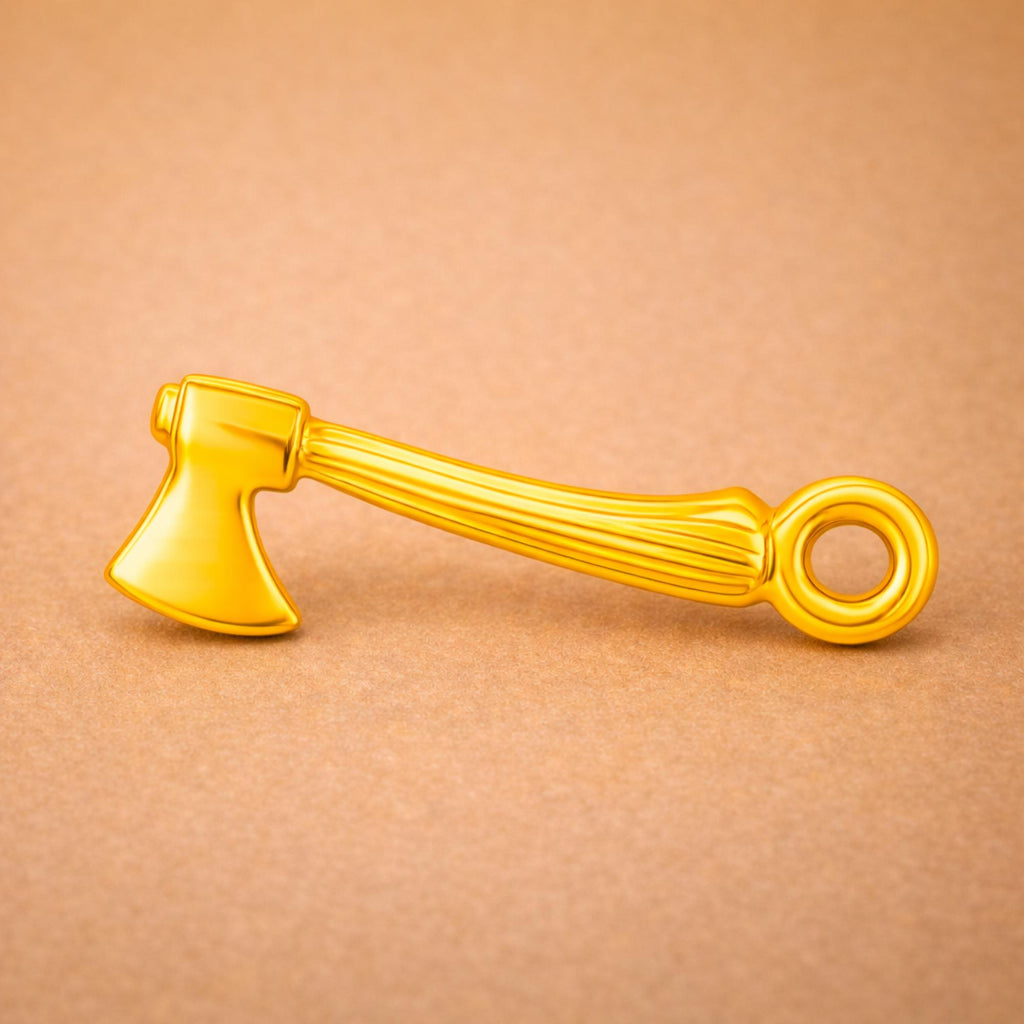 14ct Gold Plated - Camping Hatchet Charm