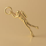 14ct Gold Plated - Classic Scuba Diver Charm