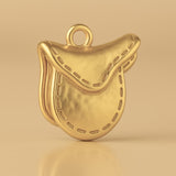 14ct Gold Plated - Horse Saddle Charm
