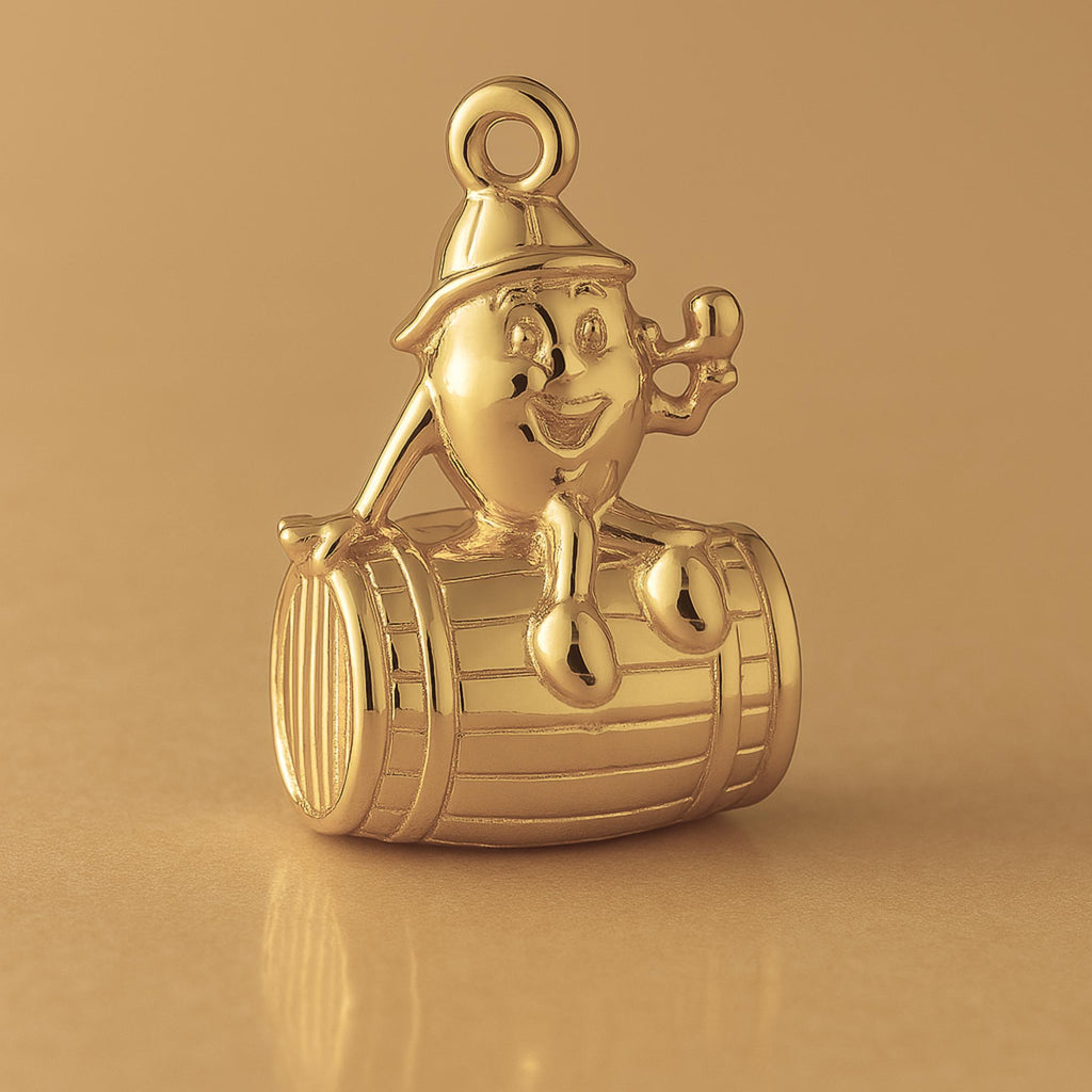 14ct Gold Plated - Cracker Barrel Charm