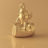 14ct Gold Plated - Cracker Barrel Charm
