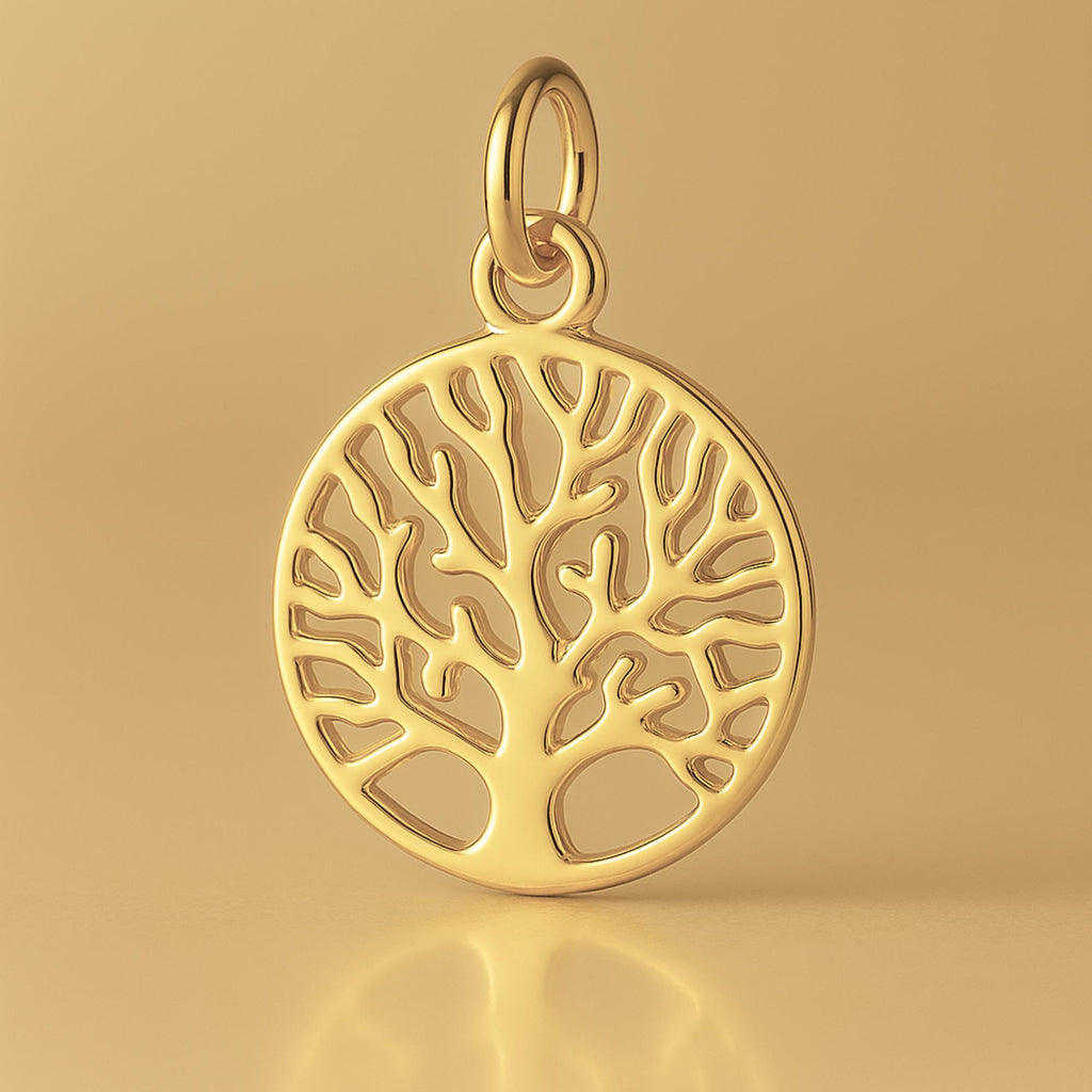 14ct Gold Plated - Openwork Tree of Life Charm