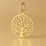 14ct Gold Plated - Openwork Tree of Life Charm