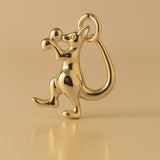 14ct Gold Plated - Boxing Kangaroo Charm
