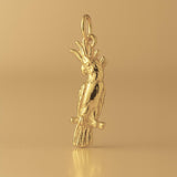 14ct Gold Plated - Fluffy Cockatoo Charm