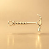 14ct Gold Plated - Builders Hammer Charm