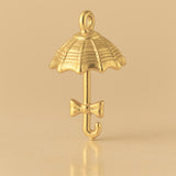 14ct Gold Plated - Frilled Parasol Charm