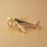 18ct Yellow Gold - Airliner Plane Charm