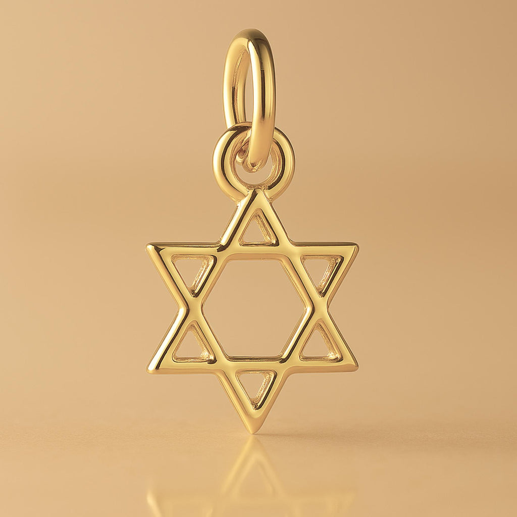14ct Gold Plated - Mini Star of David Charm