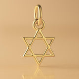 14ct Gold Plated - Mini Star of David Charm