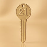 14ct Gold Plated - 21 House Key Charm