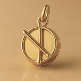 14ct Gold Plated - Parade Snare Drum Charm