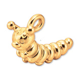 14ct Gold Plated - Garden Caterpillar Charm