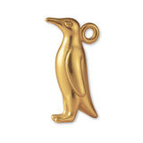 14ct Gold Plated - King Penguin Charm