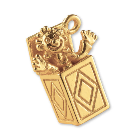 14ct Gold Plated - Jack in the Box Charm