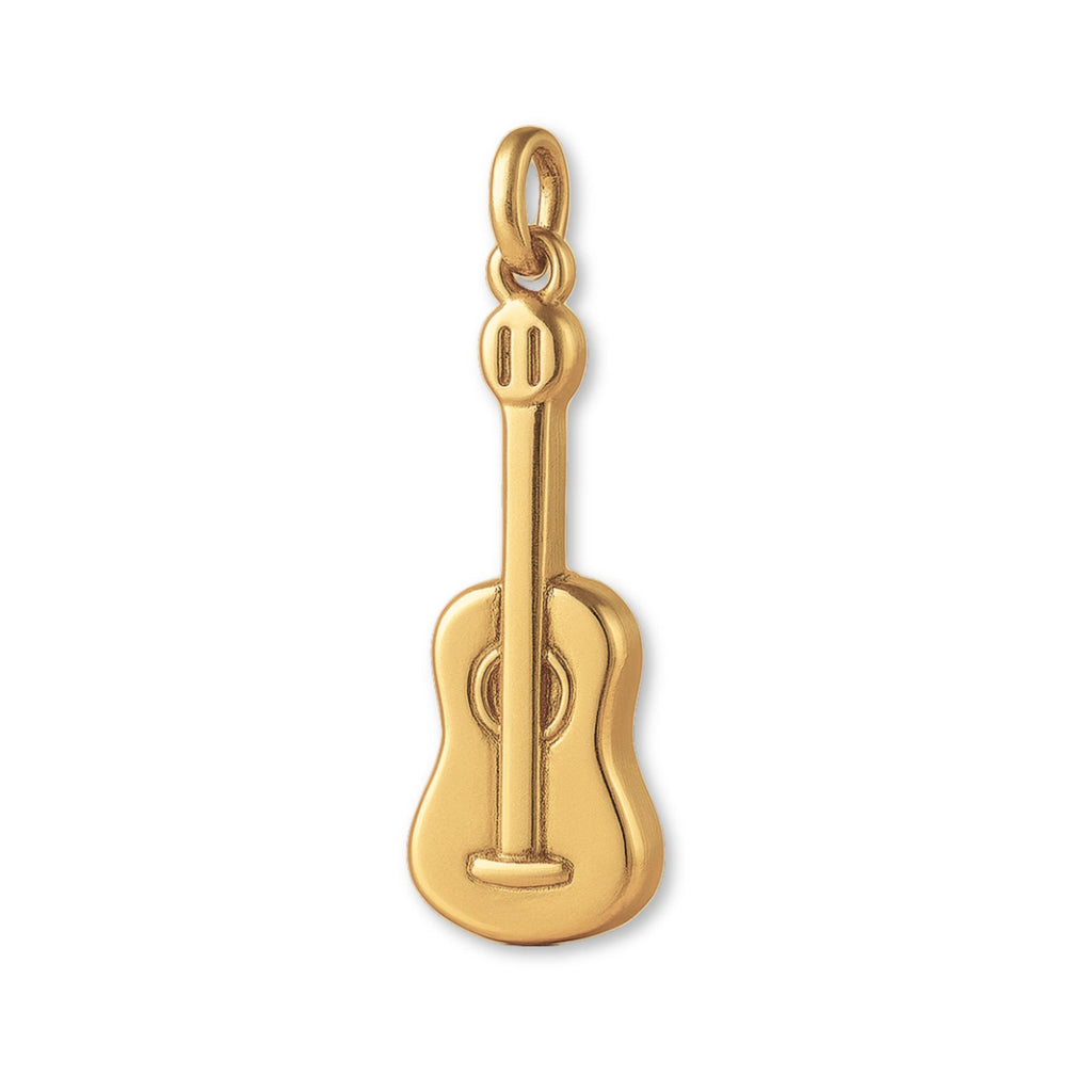 14ct Gold Plated - Minimalist Guitar Charm