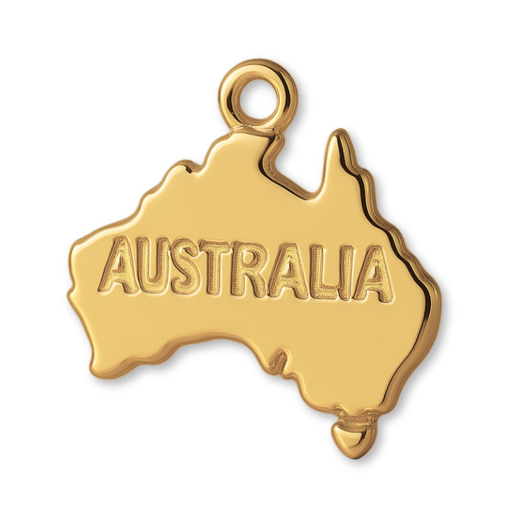 14ct Gold Plated - Mini Australia Charm