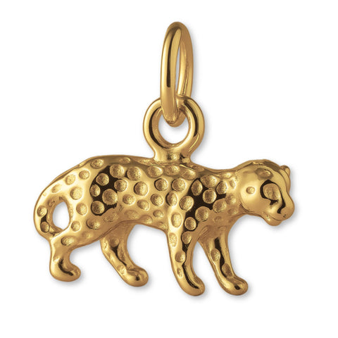 14ct Gold Plated - Asiatic Cheetah Charm
