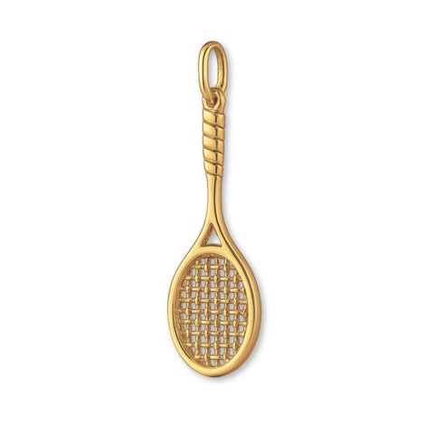 14ct Gold Plated - Wimbledon Tennis Racket Charm