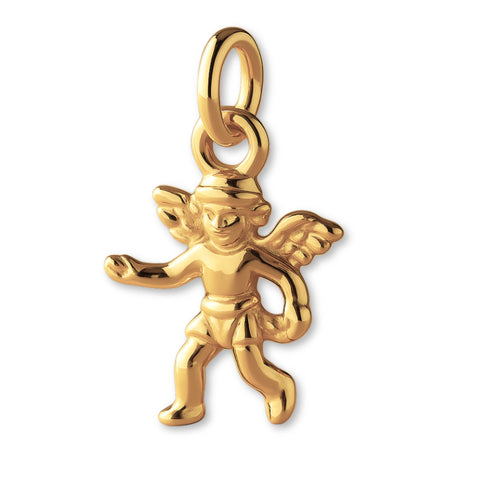 14ct Gold Plated - Playful Cherub Charm