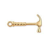 14ct Gold Plated - Builders Hammer Charm