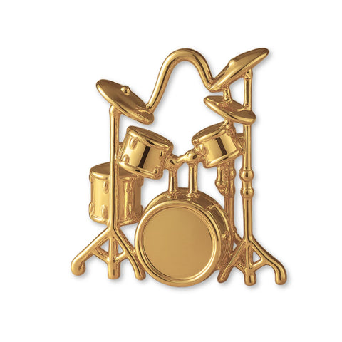 14ct Gold Plated - Classic Drum Kit Charm