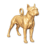 14ct Gold Plated - Boston Terrier Dog Charm