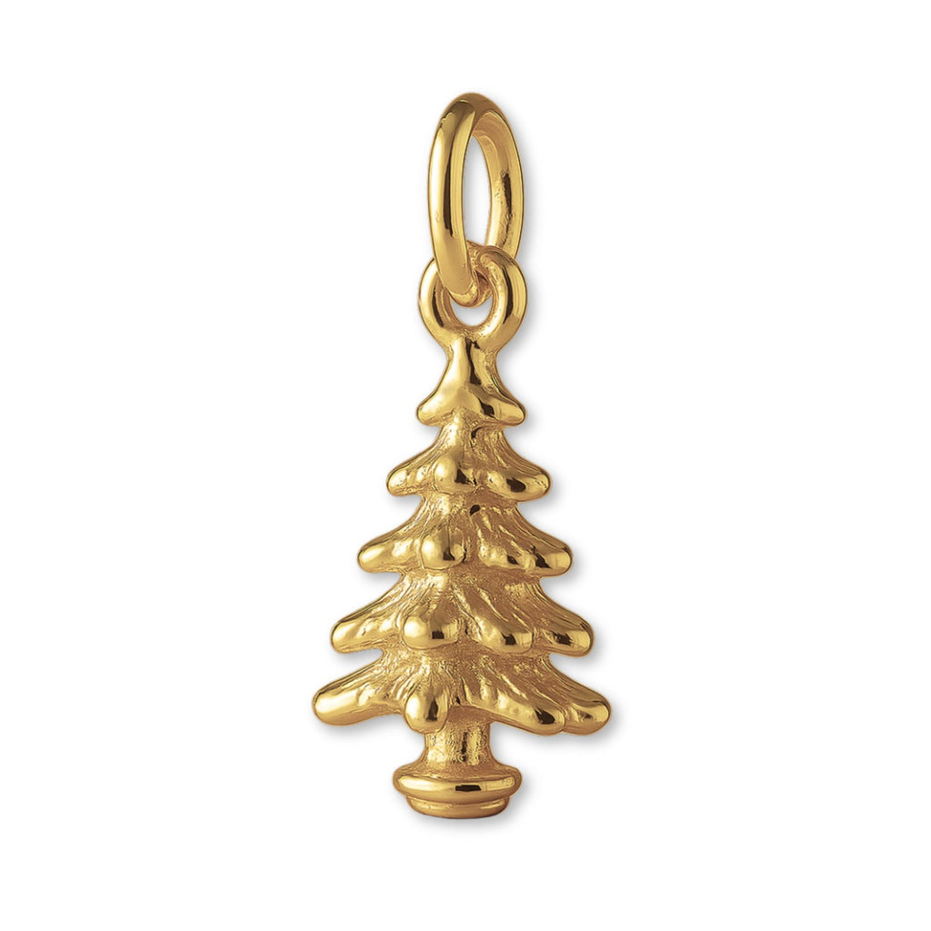 14ct Gold Plated - Pine Christmas Tree Charm