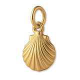 14ct Gold Plated - Clam Cockle Shell Charm