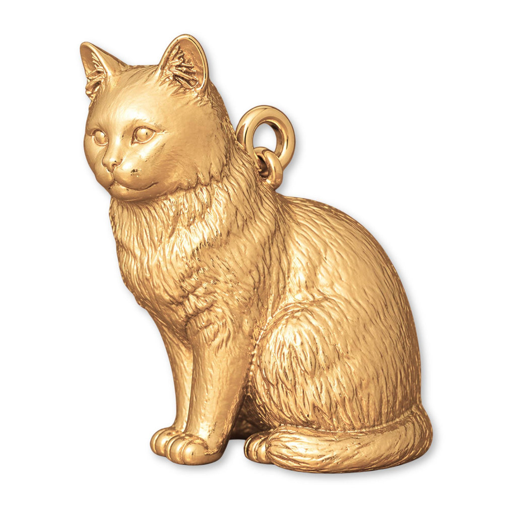 14ct Gold Plated - Birman Cat Charm