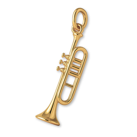 14ct Gold Plated - Herald Trumpet Charm