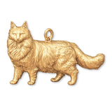 18ct Yellow Gold - Norwegian Forest Cat Charm
