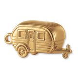 14ct Gold Plated - Vintage Camper Caravan Charm