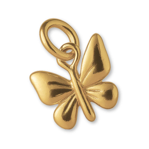 14ct Gold Plated - Garden Butterfly Charm
