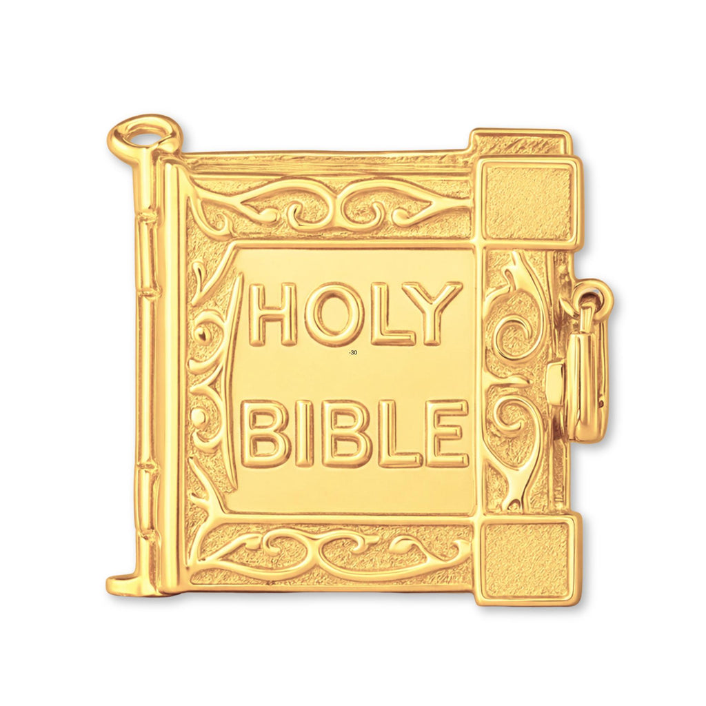 14ct Gold Plated - Holy Bible Charm