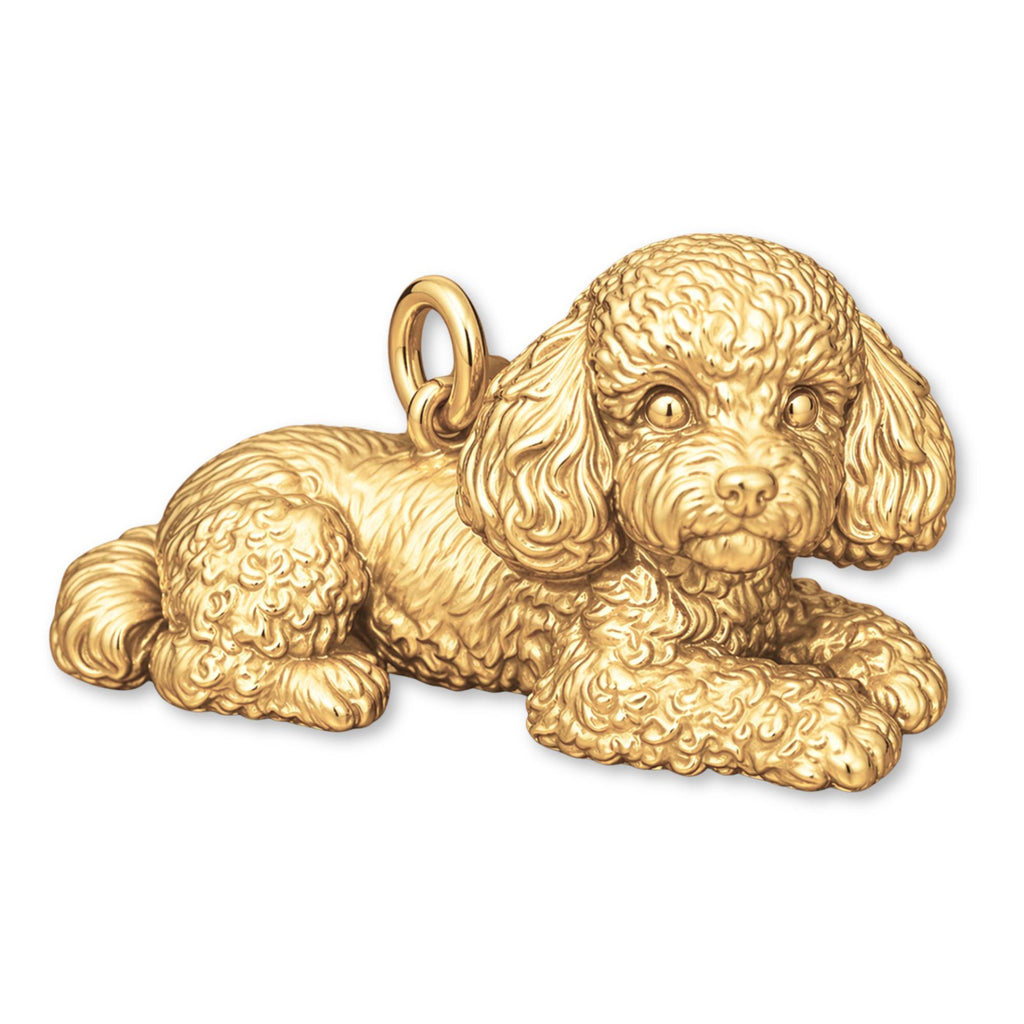 14ct Gold Plated - Poodle Dog Charm