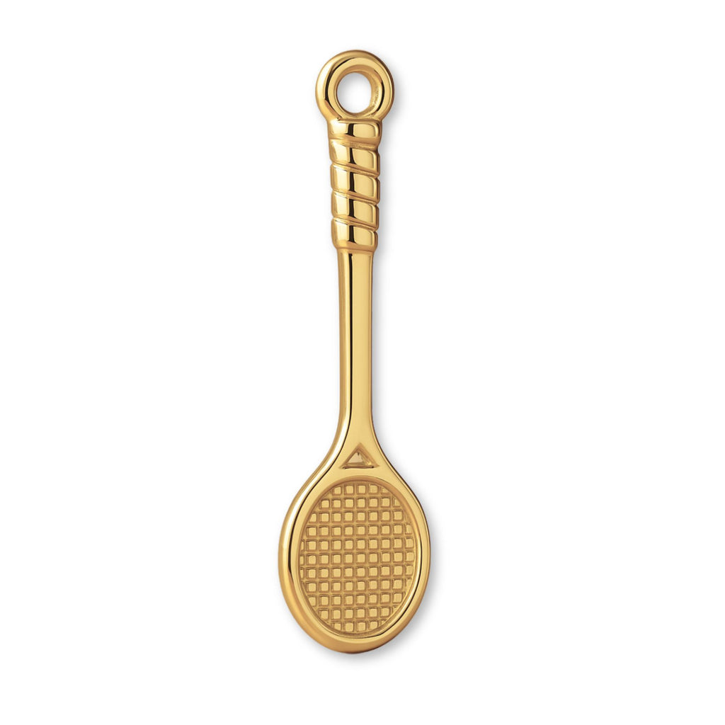 14ct Gold Plated - Badminton Racket Charm