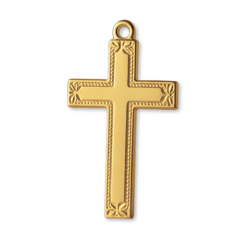 14ct Gold Plated - Artisan Crucifix Charm