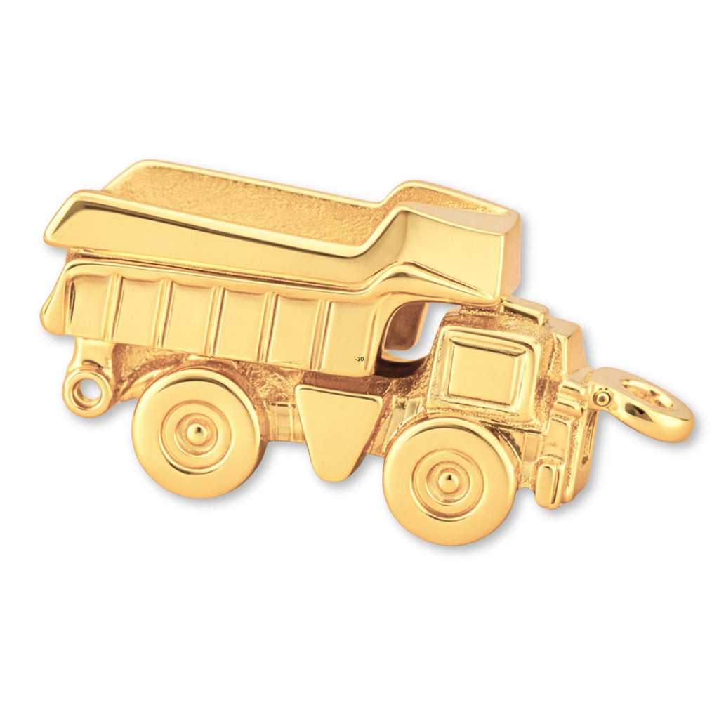 14ct Gold Plated - Tipper Dump Truck Charm