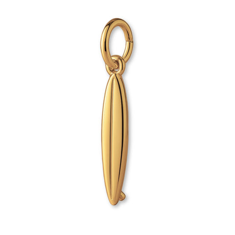 14ct Gold Plated - Shortboard Surfboard Charm