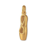 14ct Gold Plated - Pointe Ballet Shoe Charm
