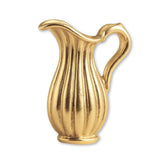 14ct Gold Plated - Fluted Water Pitcher Charm
