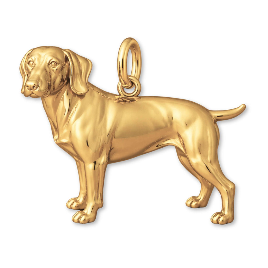 14ct Gold Plated - German Shorthaired Pointer Dog Charm
