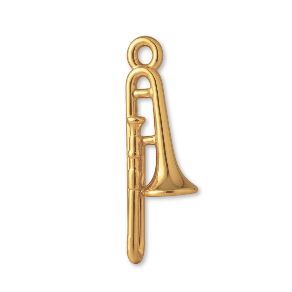 14ct Gold Plated - Tenor Trombone Charm