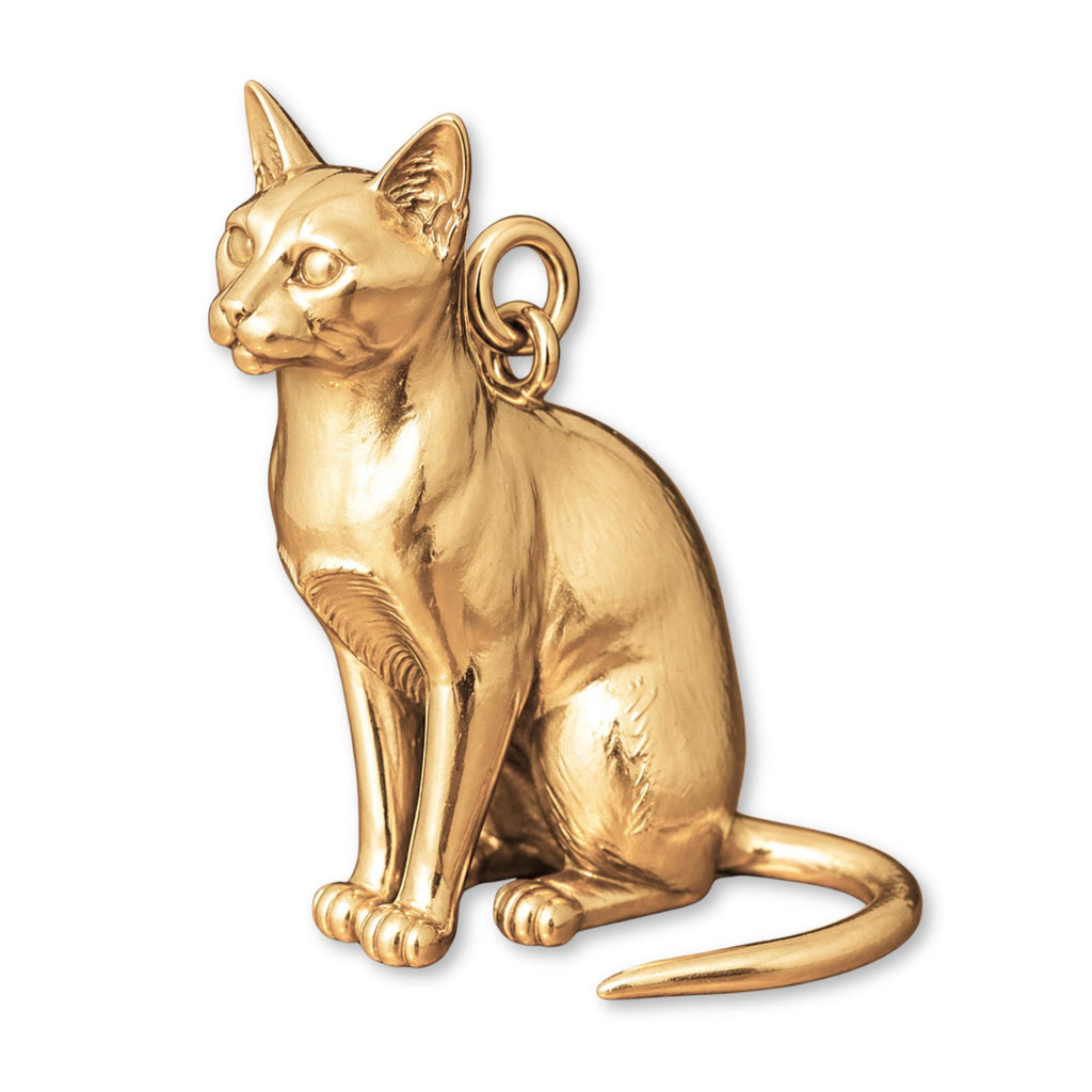 14ct Gold Plated - Tonkinese Cat Charm