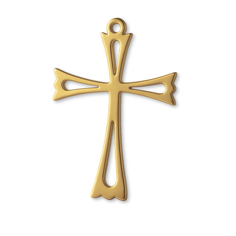 14ct Gold Plated - Openwork Crucifix Charm