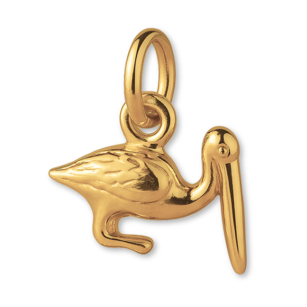 14ct Gold Plated - Beach Pelican Charm