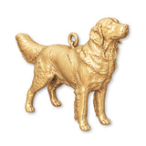 14ct Gold Plated - Golden Retriever Dog Charm